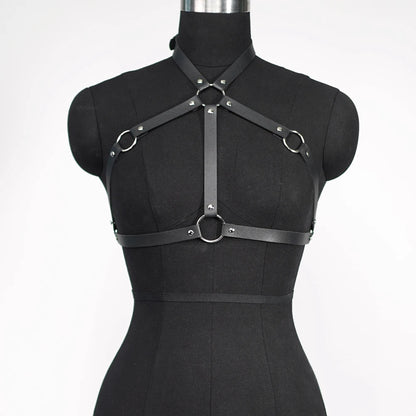 Leather Top Body Harness
