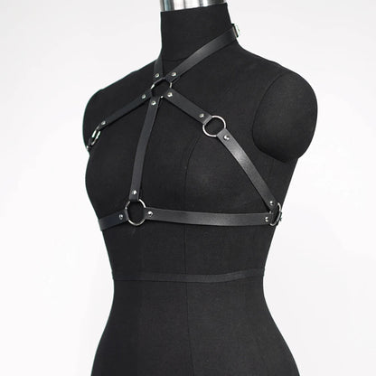 Leather Top Body Harness