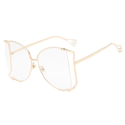 Oversized best sale transparent sunglasses