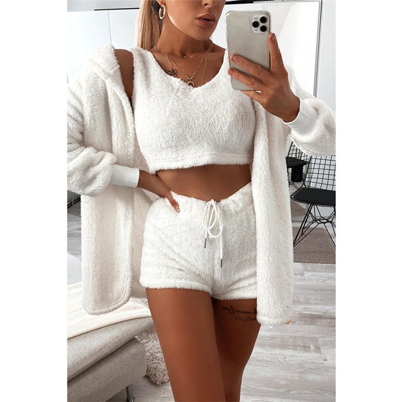 3 Piece Set Cardigan Casual Outfit