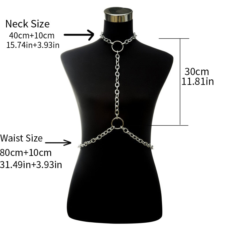 Body Chain Jewelry Choker & Belt Harness