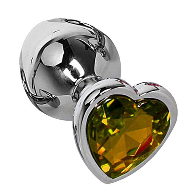 Mini Heart Shape Metal Stainless Anal Plug
