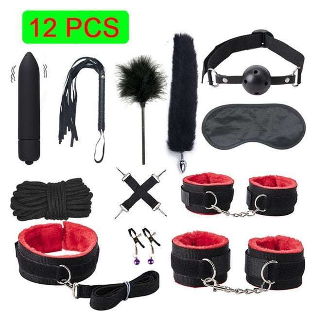 Leather Plush BDSM Kit - My True Savage 