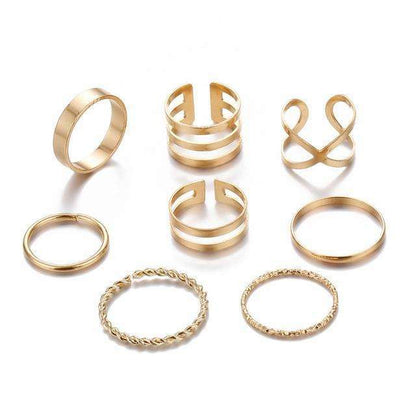 Gold/Silver Color Ring Set - My True Savage 