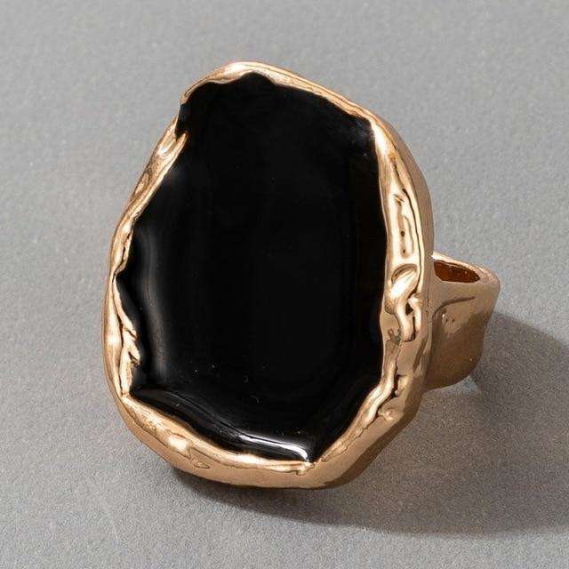Charming Black Stone Ring - My True Savage 