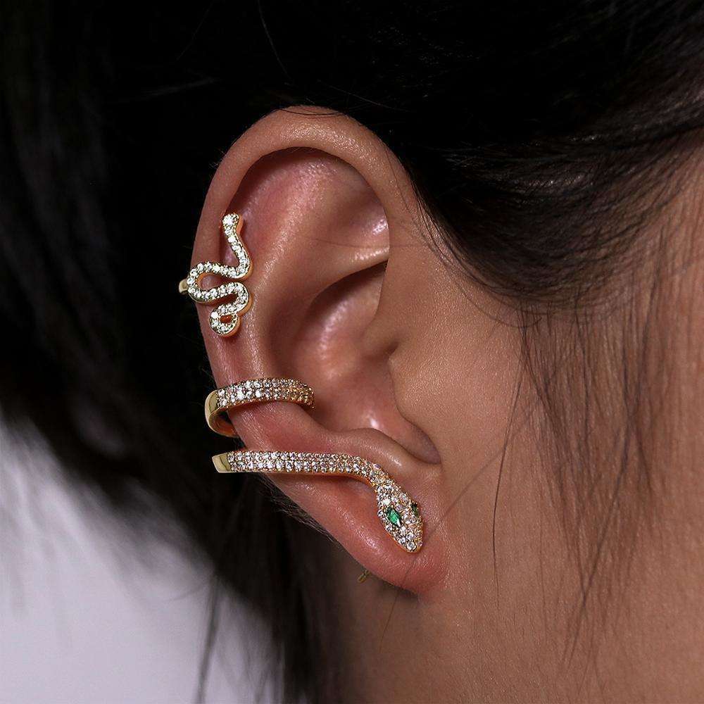 Snake 2pcs clip earring - My True Savage 