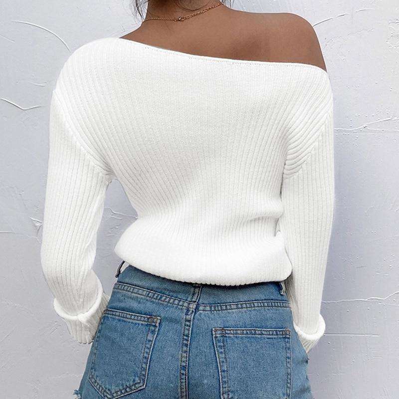 Sophisticated Off Shoulder Sweater - My True Savage 